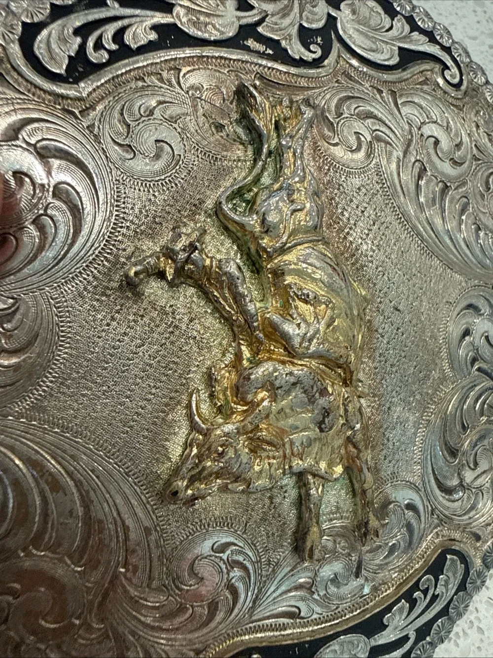 Montana Silversmiths Western Belt Buckle Bull Rider